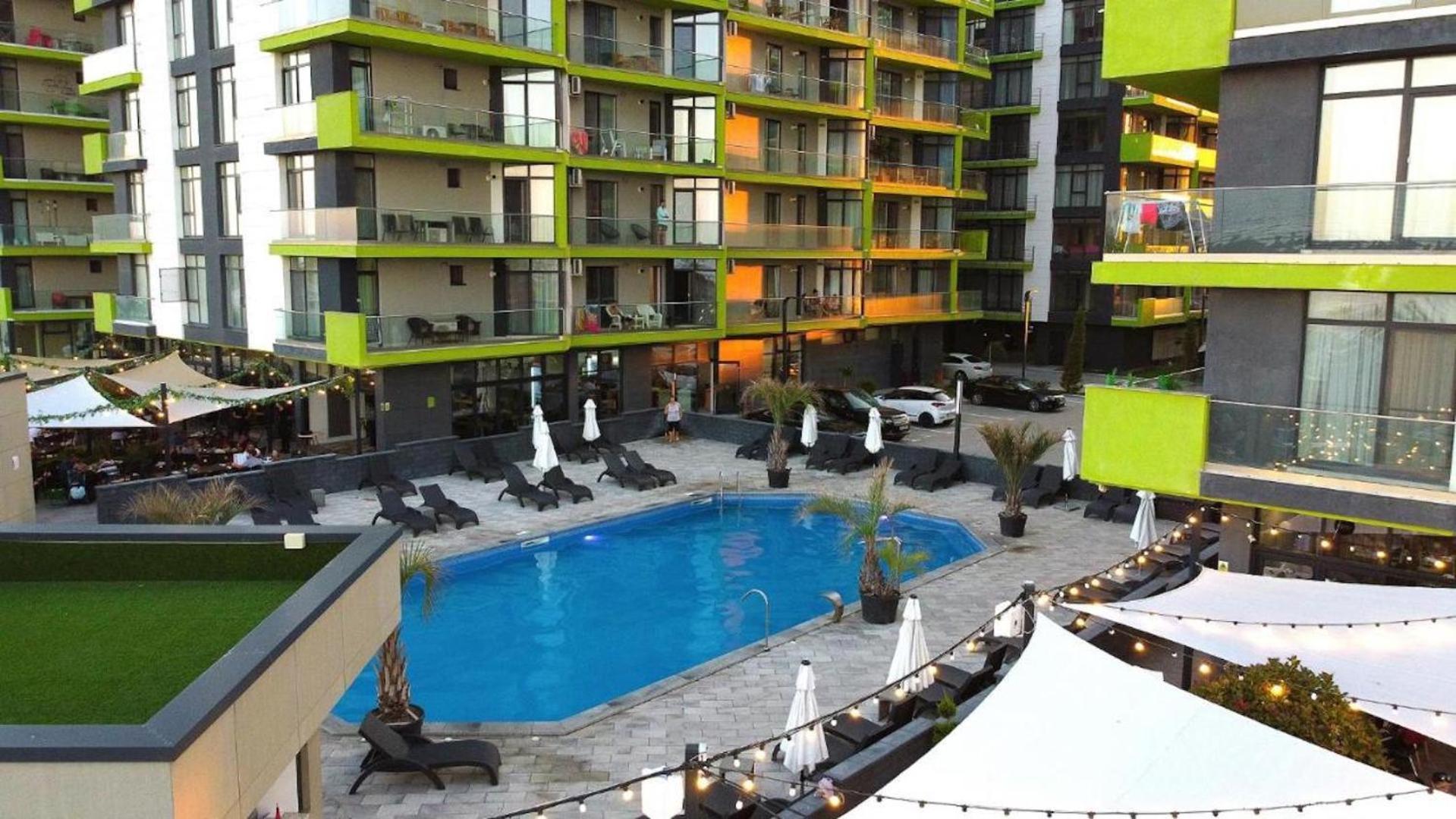 Baby Sea View And Pools Apartment- Mamaia Beach Resort Navodari Bagian luar foto